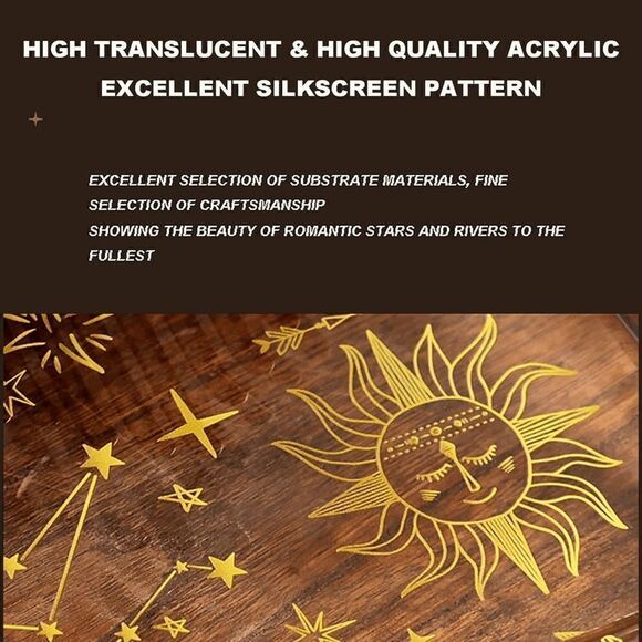 Kalimba 17 Note Keys Thumb Piano Clear Star Moon Transparent Finger Piano - Picture 4 of 6